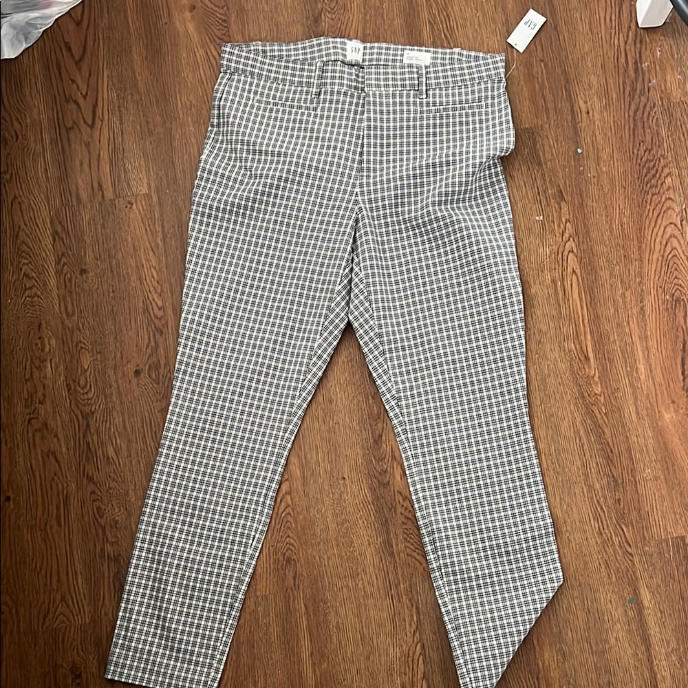 Kids Gray Checkered Pants